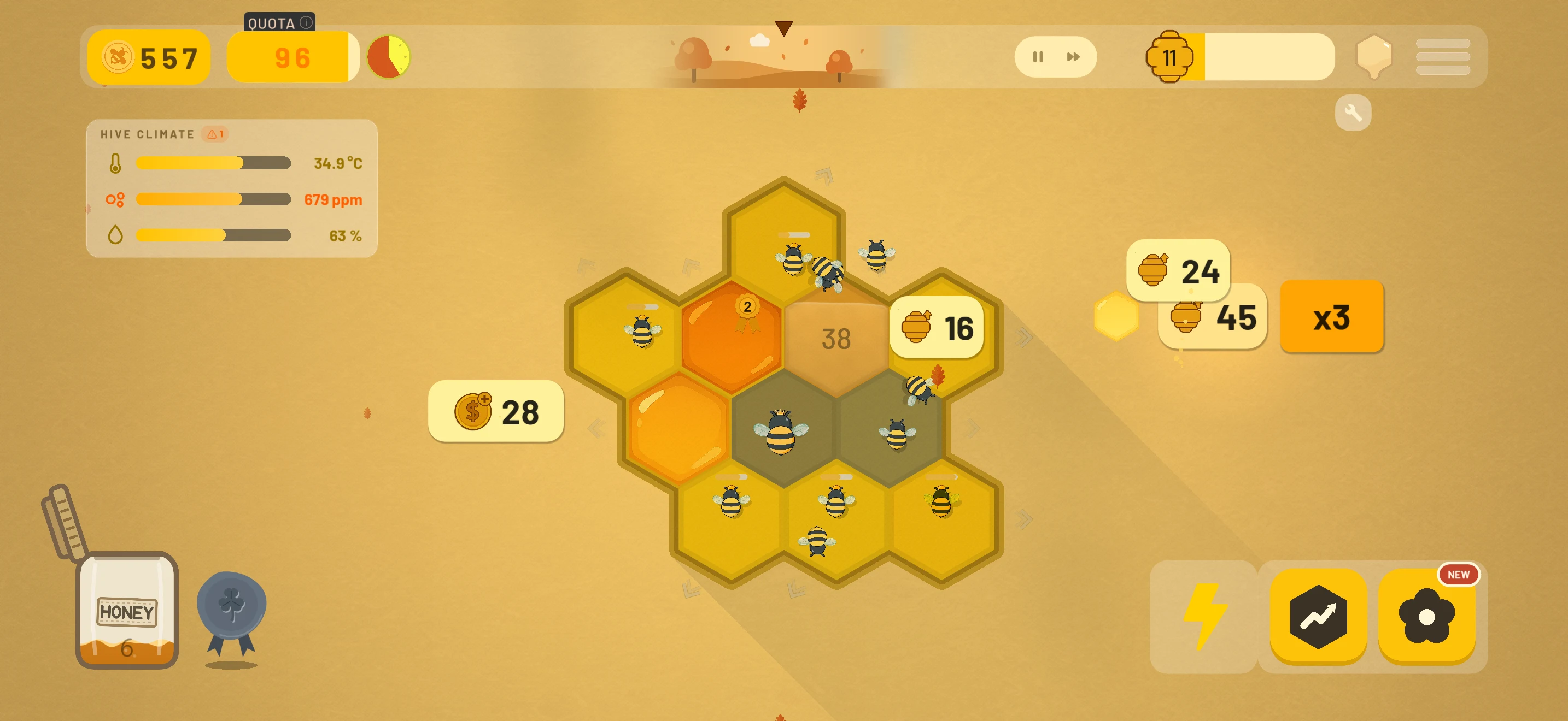 Wild Hive - Build & Survive screenshot
